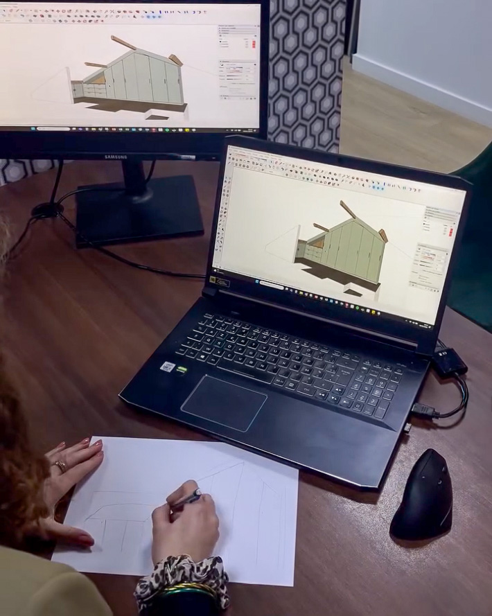 Nos conceptrices analysent vos espaces avec modélisation 3D pour visualiser le potentiel d'aménagement - accompagnement Intérieurs Privés Rennes